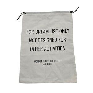 Golden Goose White Drawstring Sneaker Dust Bag
